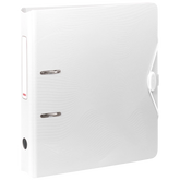 Ordner „WAVE“ | A4, 50 mm, Hebelmechanik mit gummiertem Griff, weiß